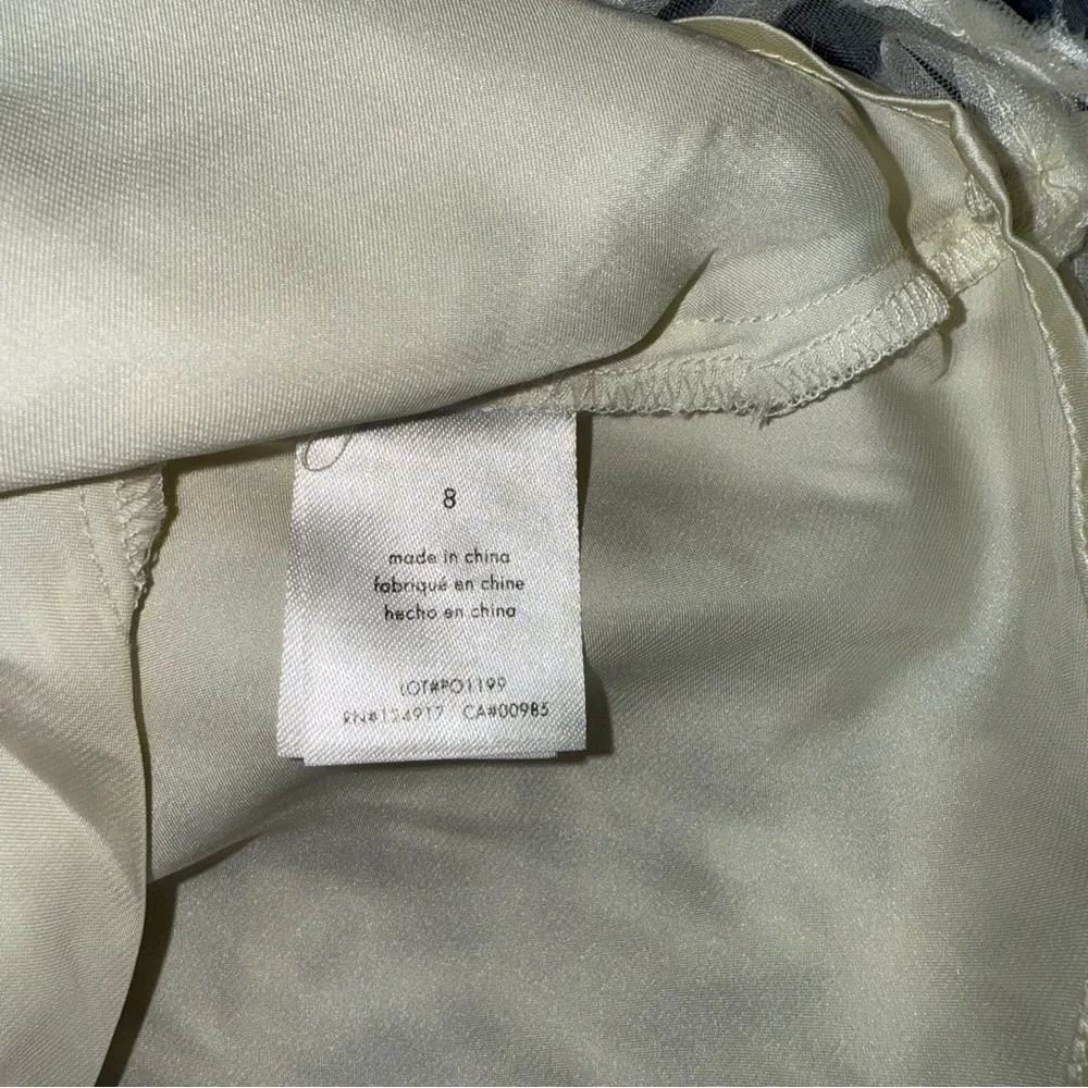 WeWoreWhat A-line Lace Mini Dress Ivory Size 8 - Picture 9 of 10